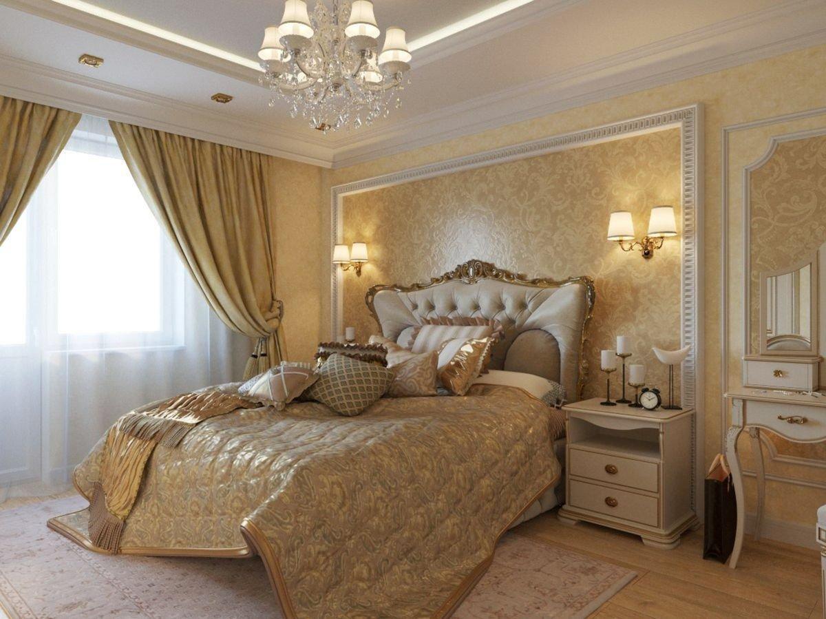 Классика – красивые дизайны современных спален
